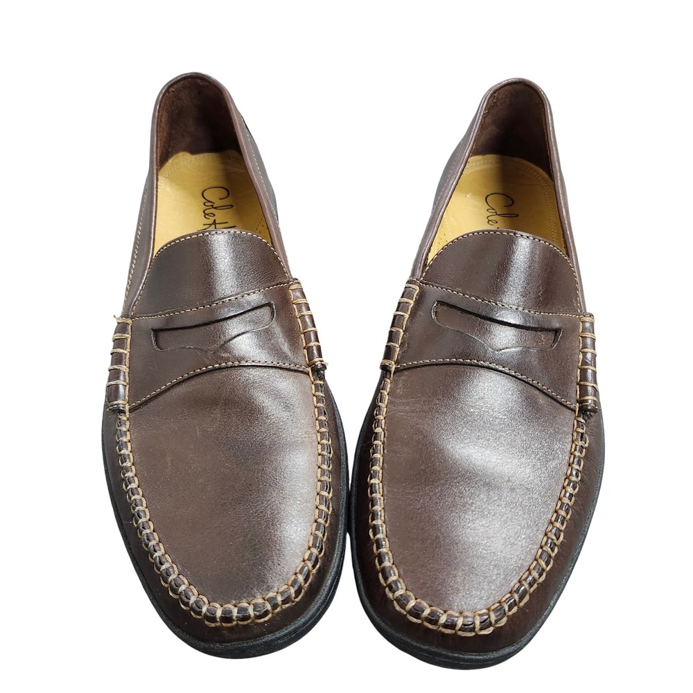 Cole Haan Loafers Mens 10 M C07638 Brown Leather Penny EUC